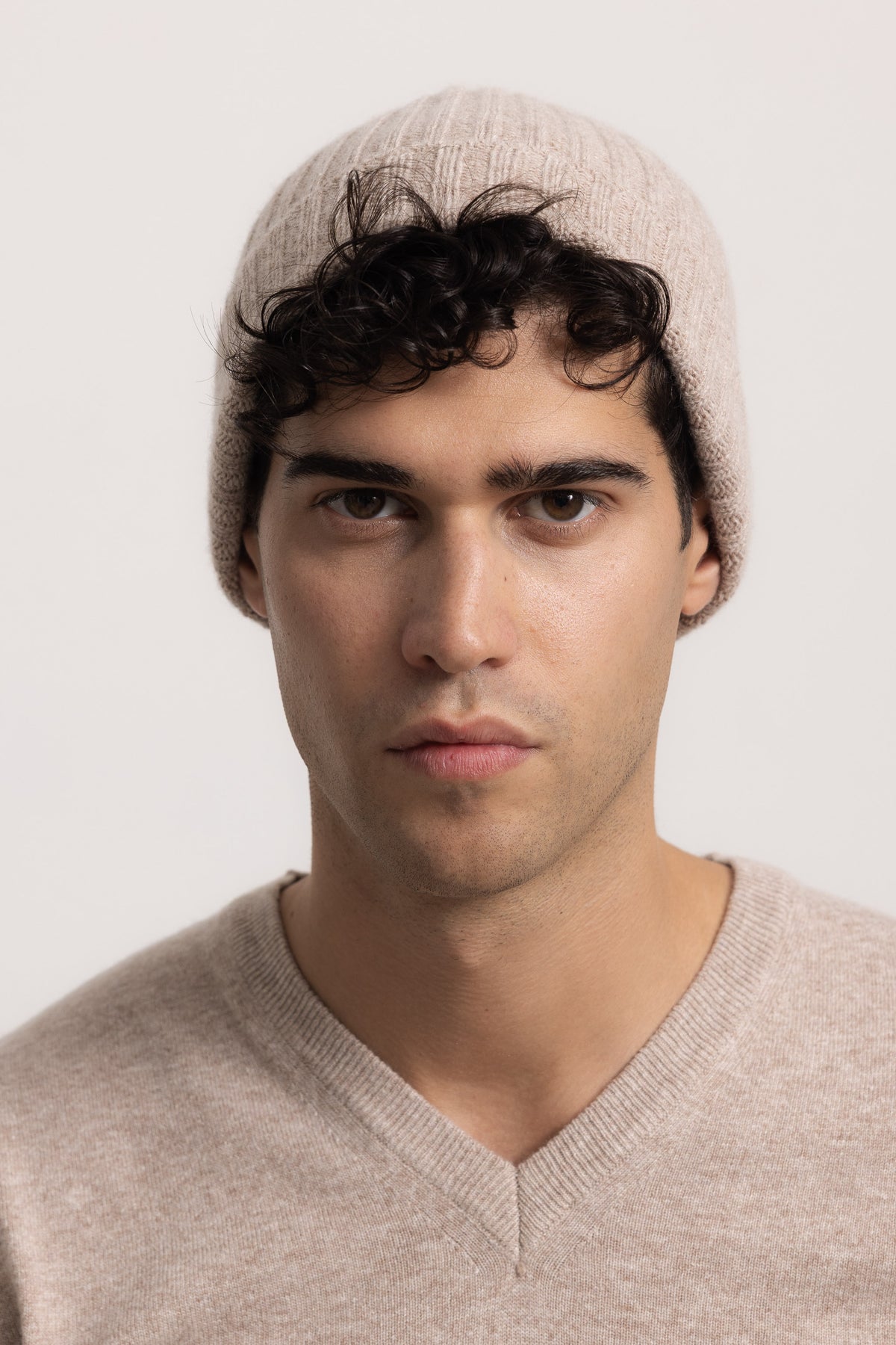 AMEDEO - Cappello a coste (Beige Medio)