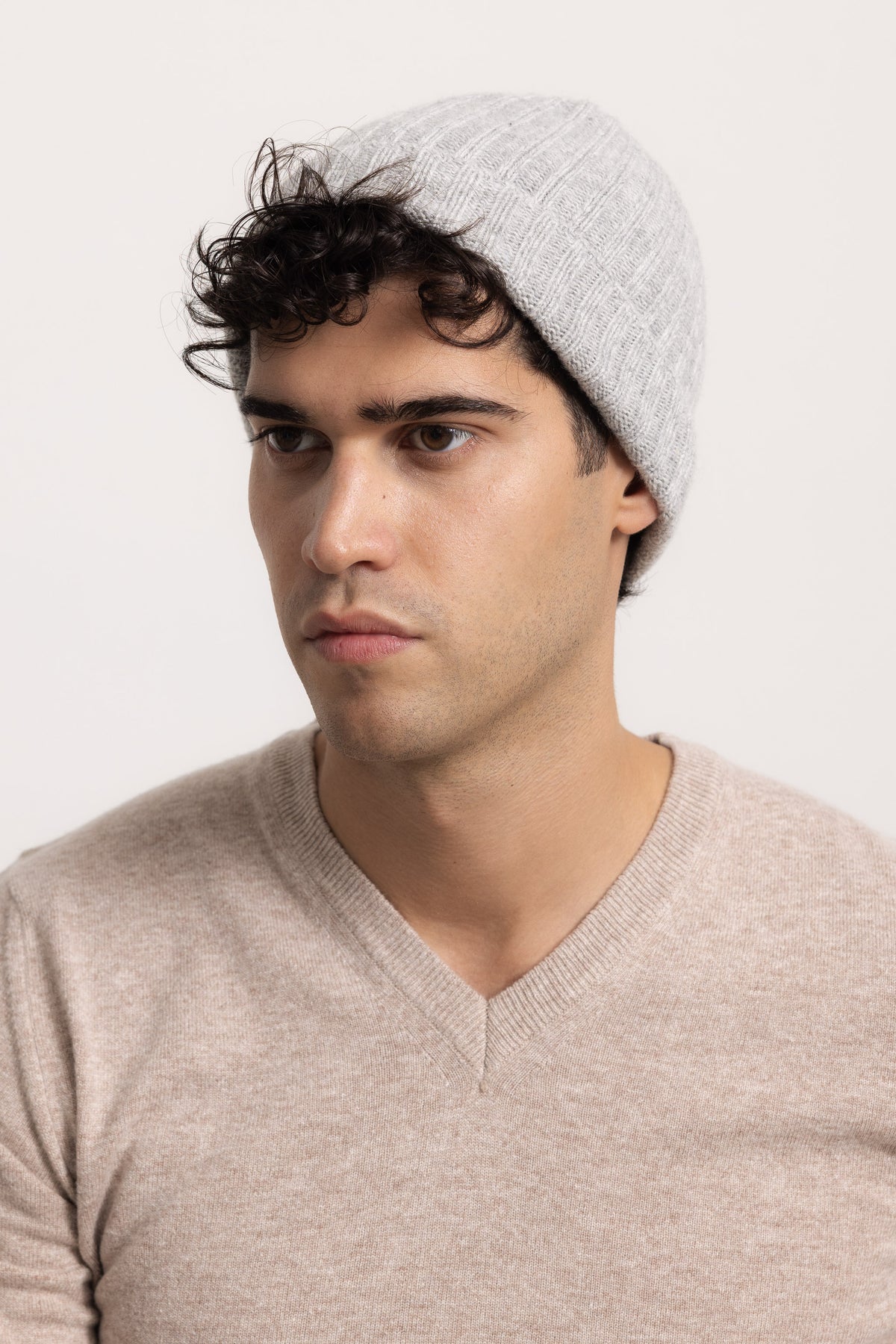 AMEDEO - Cappello a coste (Grigio Medio)