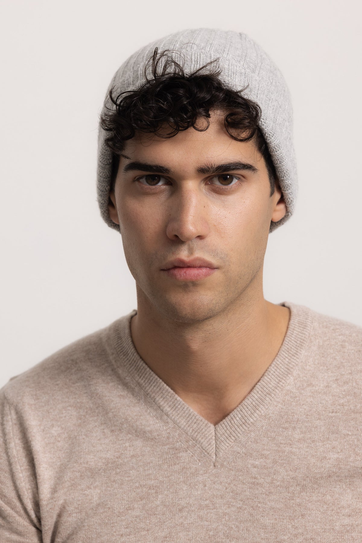 AMEDEO - Cappello a coste (Grigio Medio)