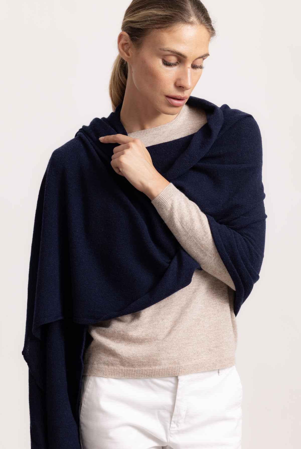 MATILDE - Sciarpa classical (Blu Navy)