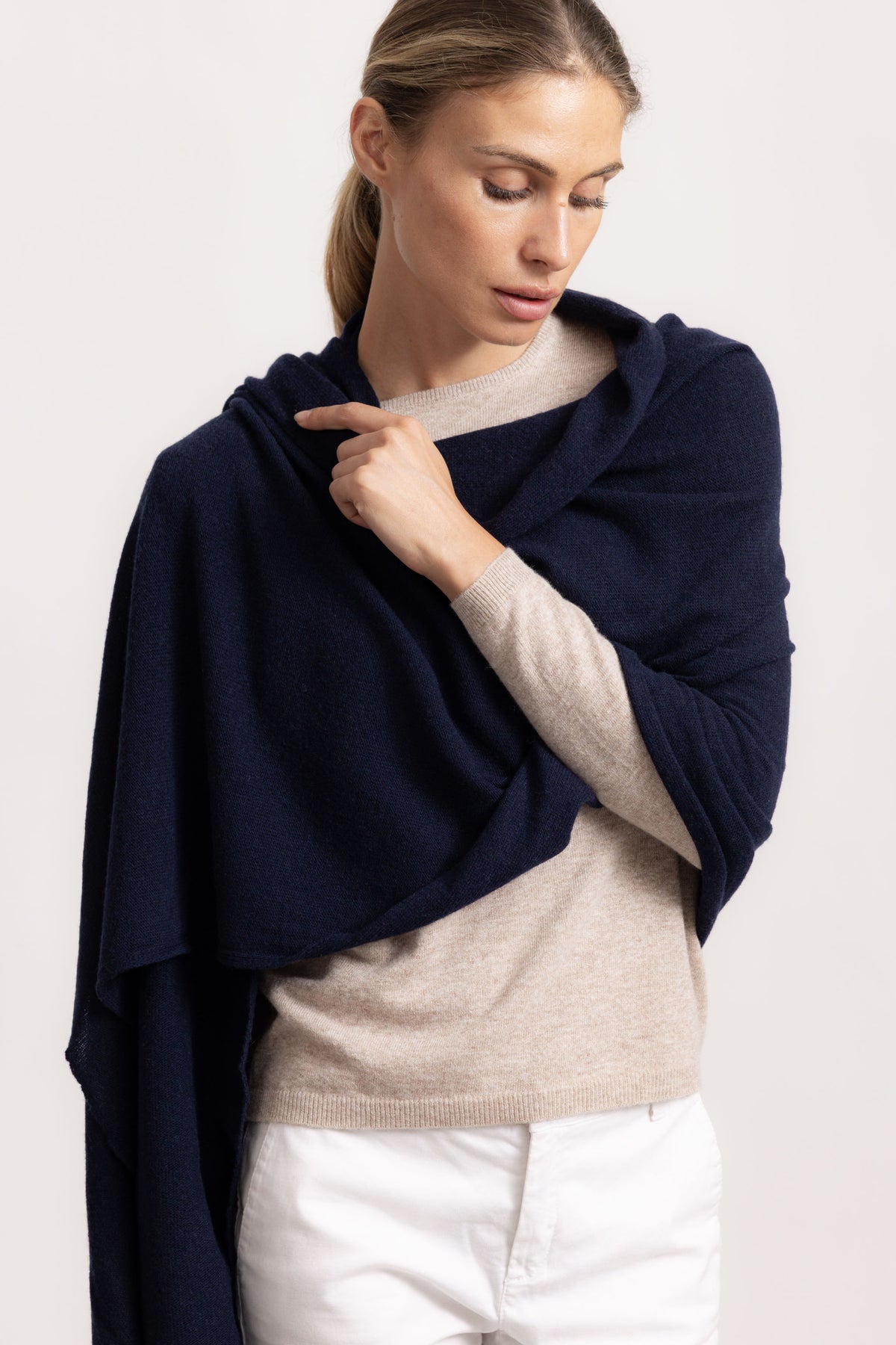MATILDE - Sciarpa classical (Blu Navy)