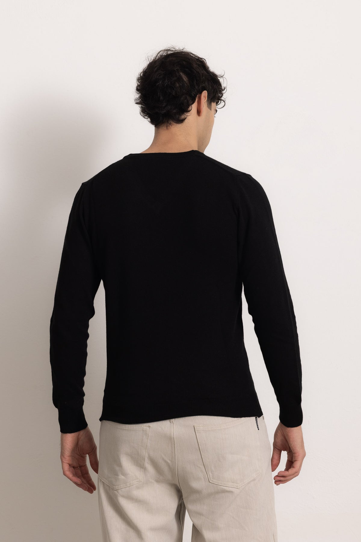 VITTORIO - Maglione scollo V (Nero)