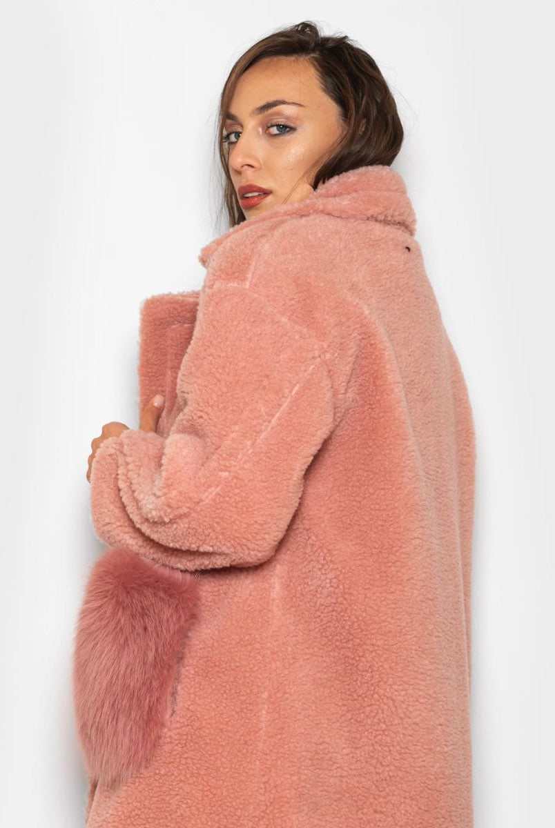Teddy Con Tasche In Volpe Rosa - Elisabettapanerai