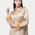 VERONA - Camicia con bordatura su polsi in marabù (Beige)
