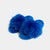 ASPEN - Slipper con fascia in volpe e bordatura in visone (Blu)