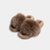 ASPEN - Slipper con fascia in volpe e bordatura in visone (Cammello)