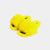ASPEN - Slipper con fascia in volpe e bordatura in visone (Giallo)