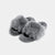 ASPEN - Slipper con fascia in volpe e bordatura in visone (Grigio)