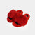 ASPEN - Slipper con fascia in volpe e bordatura in visone (Rosso)