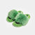 ASPEN - Slipper con fascia in volpe e bordatura in visone (Verde)