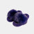 ASPEN - Slipper con fascia in volpe e bordatura in visone (Viola)