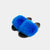 ST. MORITZ - Slipper con fascia in volpe (Blu)