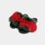 ST. MORITZ - Slipper con fascia in volpe (Verde/Rosso)