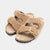 Florence - Double -tier Slipper and adjustable buckles in Montone (beige)