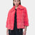 Nebraska - Visone jacket with 3/4 sleeves (coral)