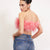 SIVIGLIA - Top elasticizzato in marabù (Rosa)