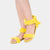 St. TROPEZ - Sandal with band and visual laces (yellow)