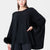 Londres - Poncho con fox puños (negro)