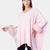 Londres - Poncho con fox puños (rosa)