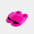 Miami - Slipper with band and bordering in the Mink (fuchsia)