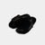Miami - Slipper with band and bordering in mink (black)