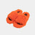 MILANO - Slipper mit Riemen und Lammfellbesatz (Orange)