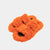 ROME - Slipper with double band and bordering in a whipping (orange)