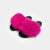 ST. MORITZ - Slipper con fascia in volpe (Fucsia)