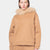 PORTO VENERE - Tuta con bordatura su cappuccio in volpe (Beige)