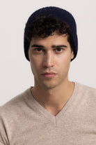 AMEDEO - Cappello a coste (Blu Navy)
