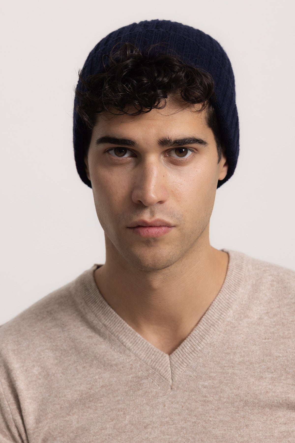 AMEDEO - Cappello a coste (Blu Navy)