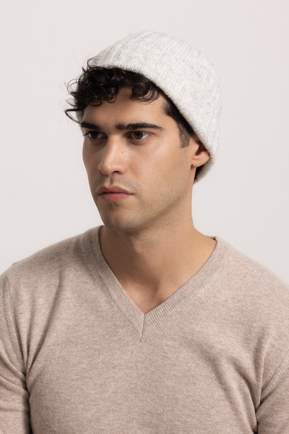 AMEDEO - Cappello a coste (Grigio Chiaro)