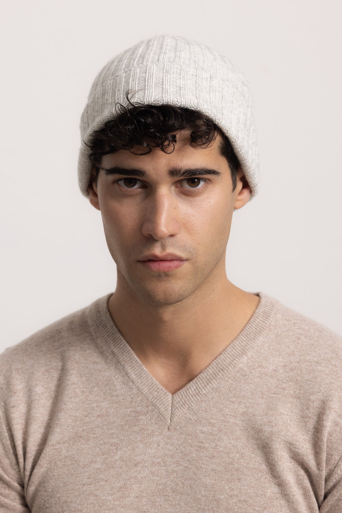 AMEDEO - Cappello a coste (Grigio Chiaro)