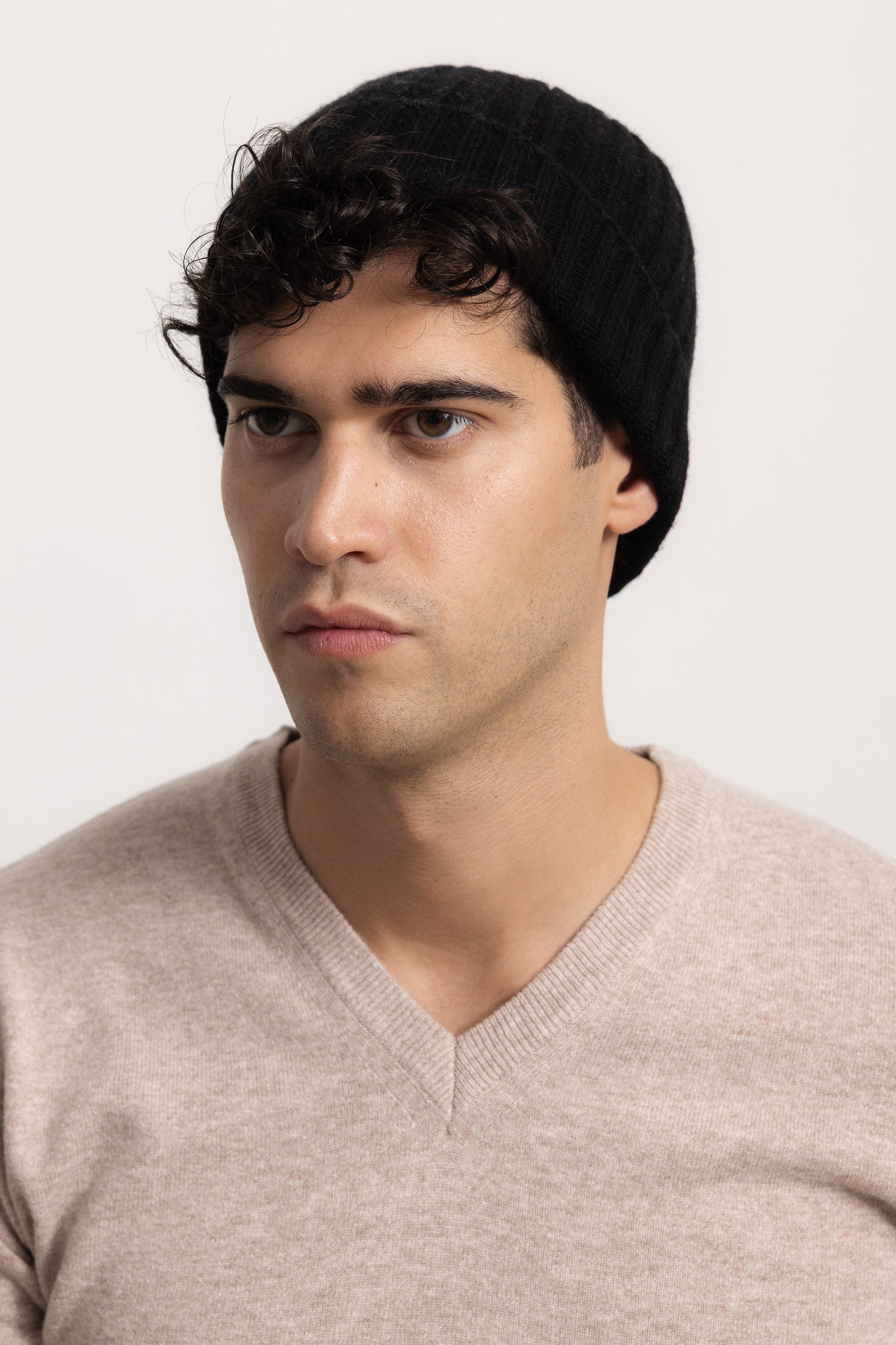 AMEDEO - Cappello a coste (Nero)
