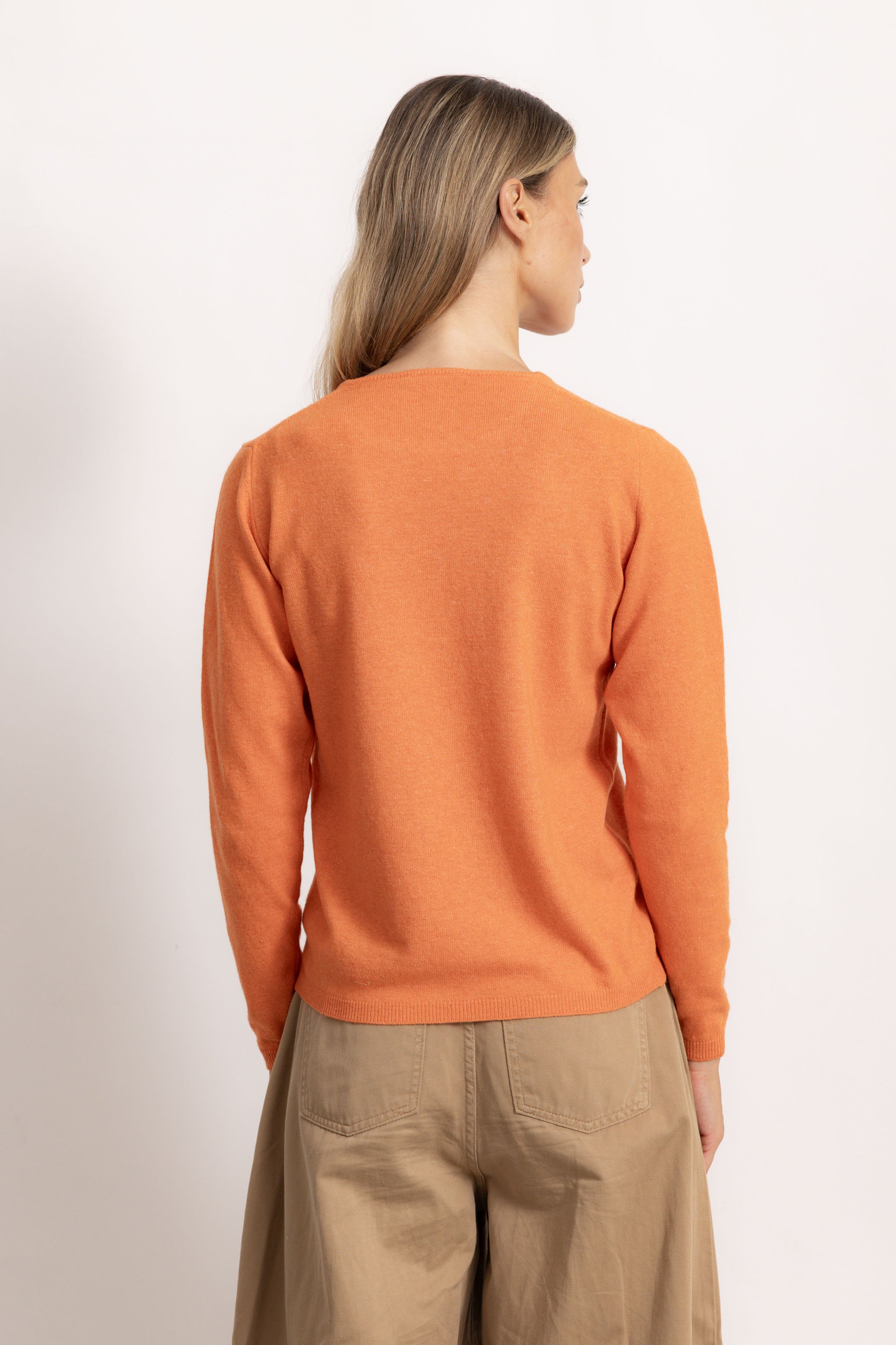BIANCA - Maglione girocollo slim fit (Corallo)