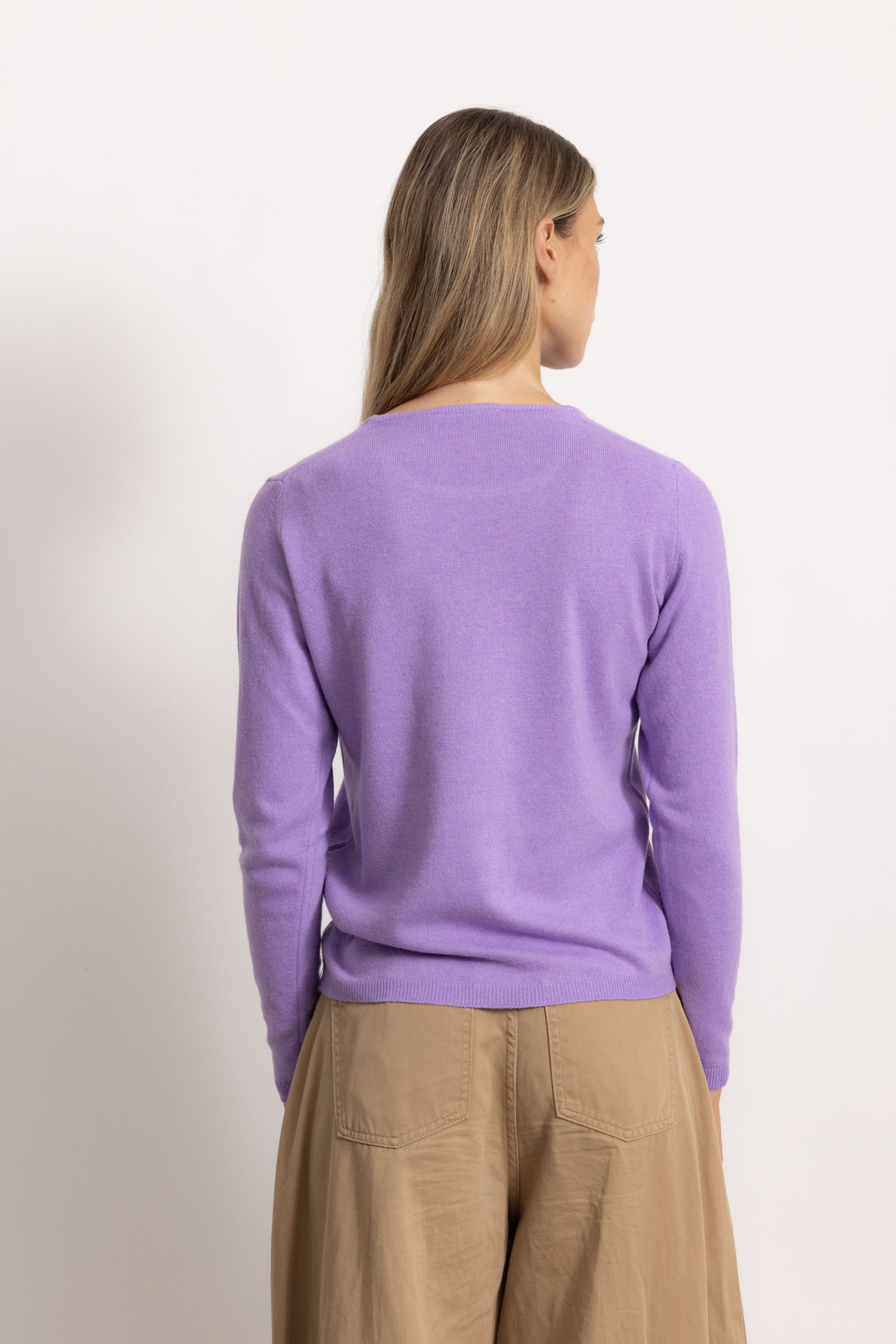 BIANCA - Maglione girocollo slim fit (Lilla)