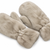 Guanti muffola donna in ecopelliccia beige felpati - CANADA Elisabetta Panerai