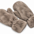 Guanti muffola donna in ecopelliccia grigio felpati - CANADA Elisabetta Panerai