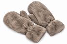 Guanti muffola donna in ecopelliccia grigio felpati - CANADA Elisabetta Panerai