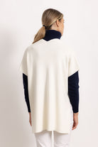 CATERINA - Poncho gilet (Avorio)