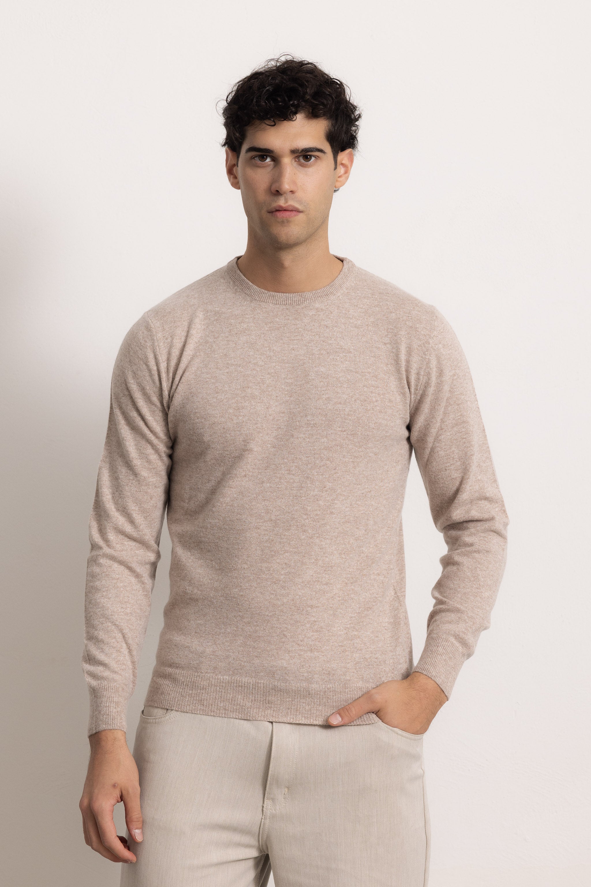 COSIMO - Maglione girocollo (Beige Medio)