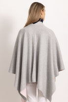 DIANA - Poncho double face (Rosa/Grigio Chiaro)