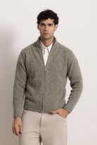FILIPPO - Felpa con zip (Grigio Melange)