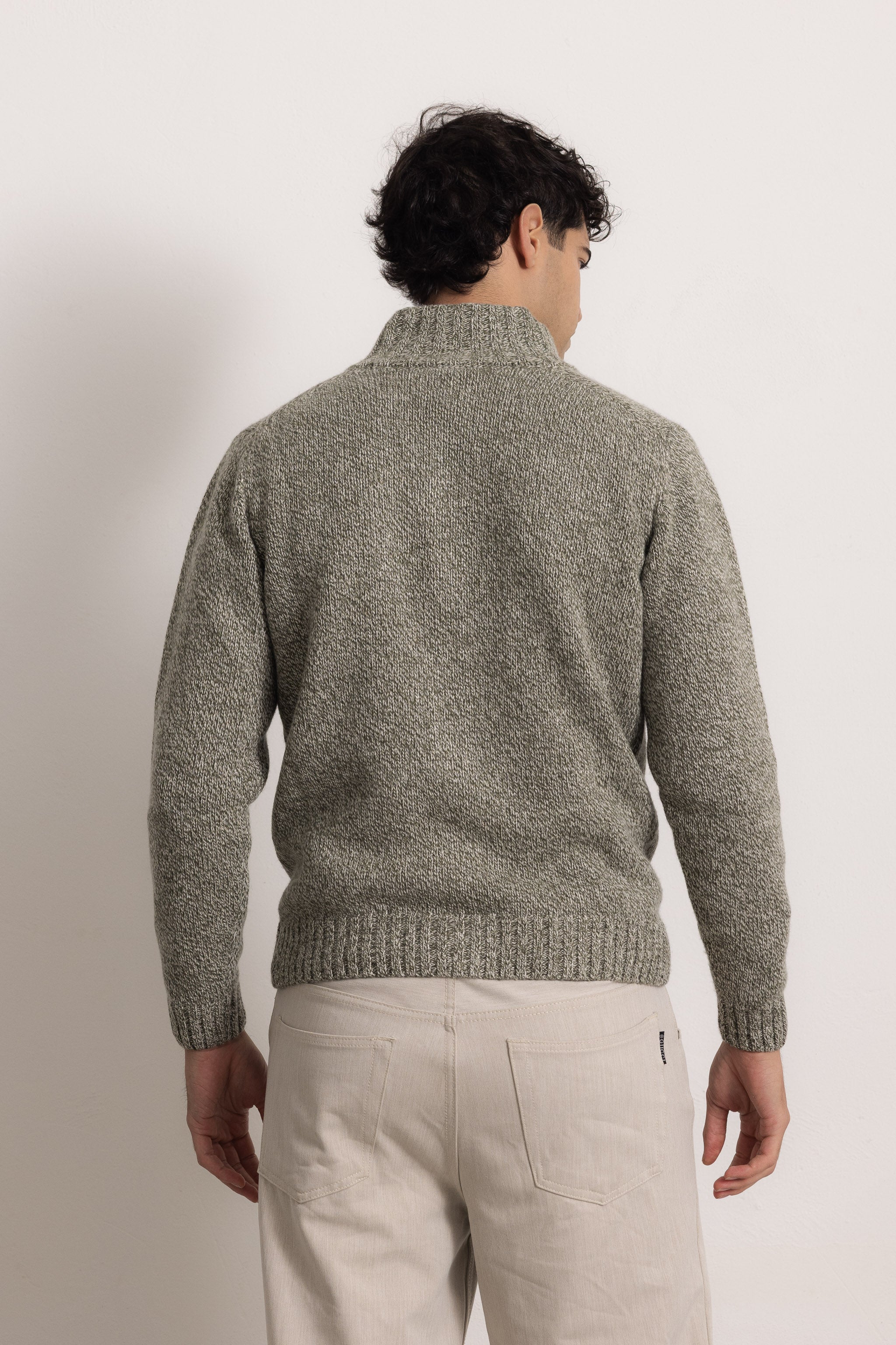FILIPPO - Felpa con zip (Grigio Melange)