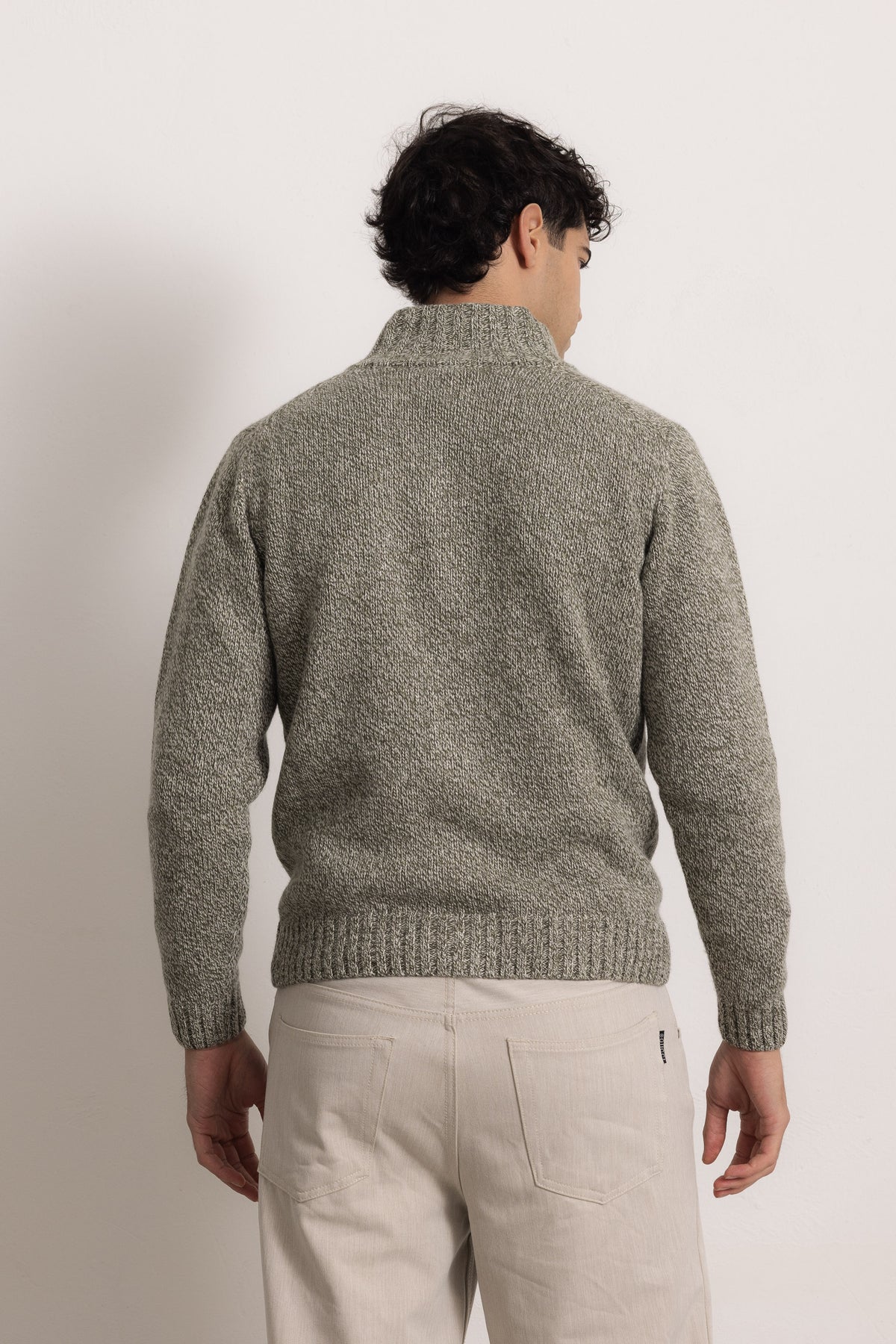 FILIPPO - Felpa con zip (Grigio Melange)