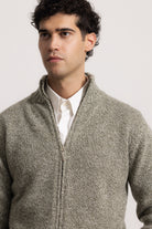 FILIPPO - Felpa con zip (Grigio Melange)
