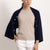 LAVINIA - Poncho con bottoni (Blu Navy)