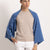 LAVINIA - Poncho con bottoni (Jeans)