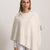 LAVINIA - Poncho con bottoni, indossato avvolto (Beige Chiaro)