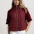 LIVERPOOL - Steppjacke mit Strickärmeln (Burgund)